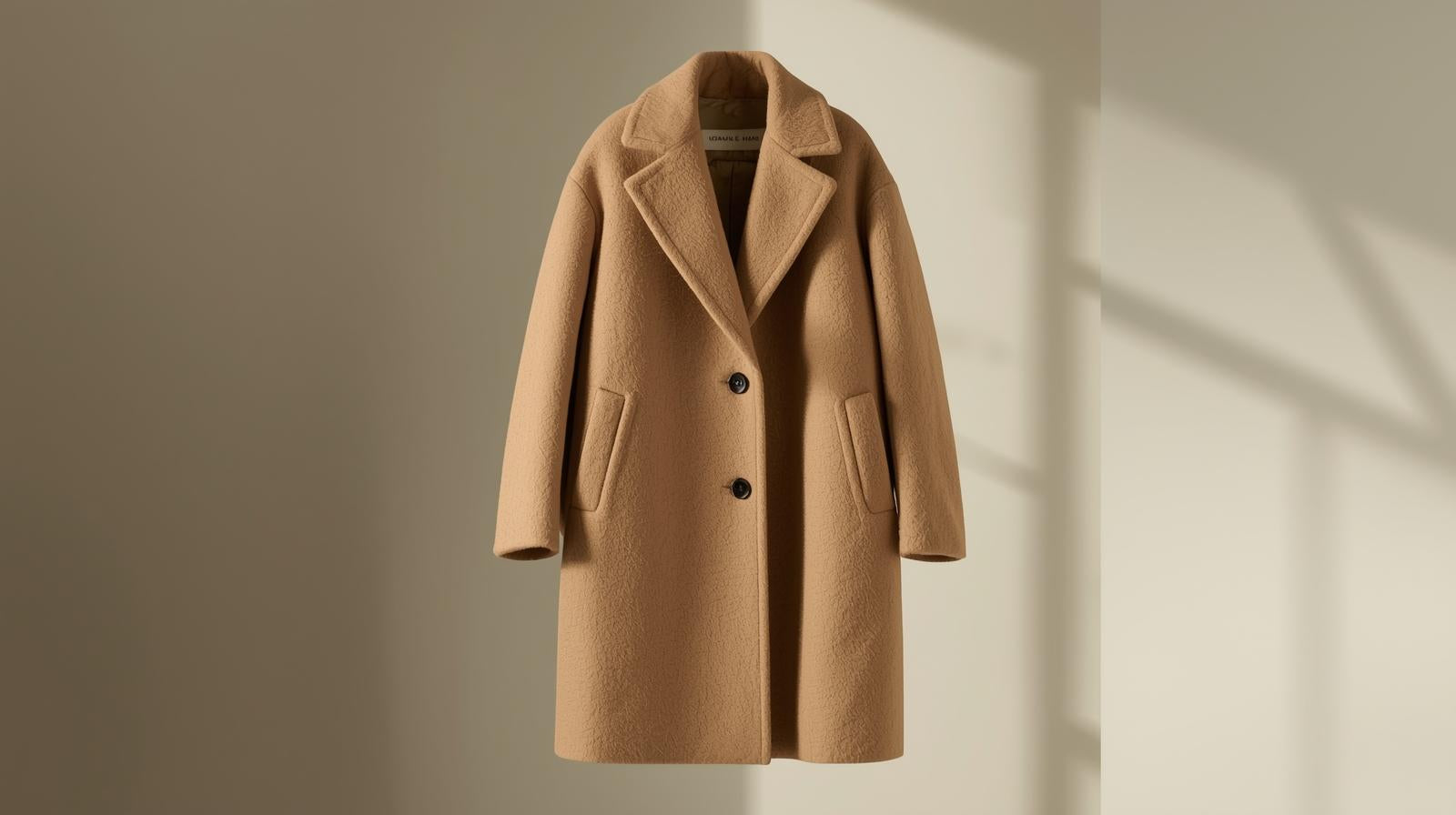 Camel Oversized Wool Coat