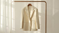 Cream Wool Blend Blazer