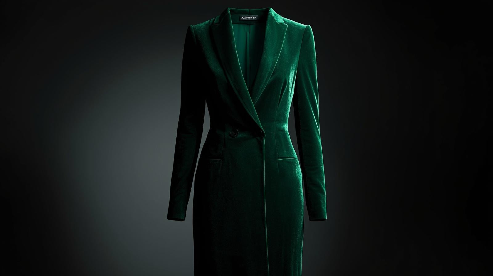 Emerald Velvet Cocktail Dress