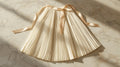 Ivory Pleated Midi Skirt